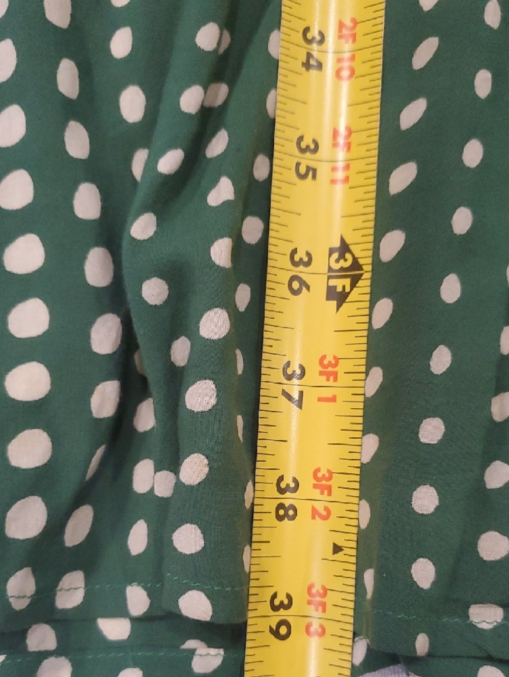 Anthropologie 11.1 Tylho Emerald Green & White Polka Dot Sleeveless Dress S - Picture 11 of 12